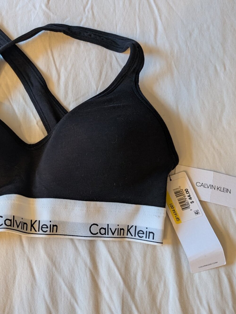 Calvin Klein Razor Back Bra - Picture 2 of 2